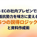 BtoB ECの社内プレゼンで勝つ！抵抗勢力を味方に変える「5つの説得ロジック」と資料作成術